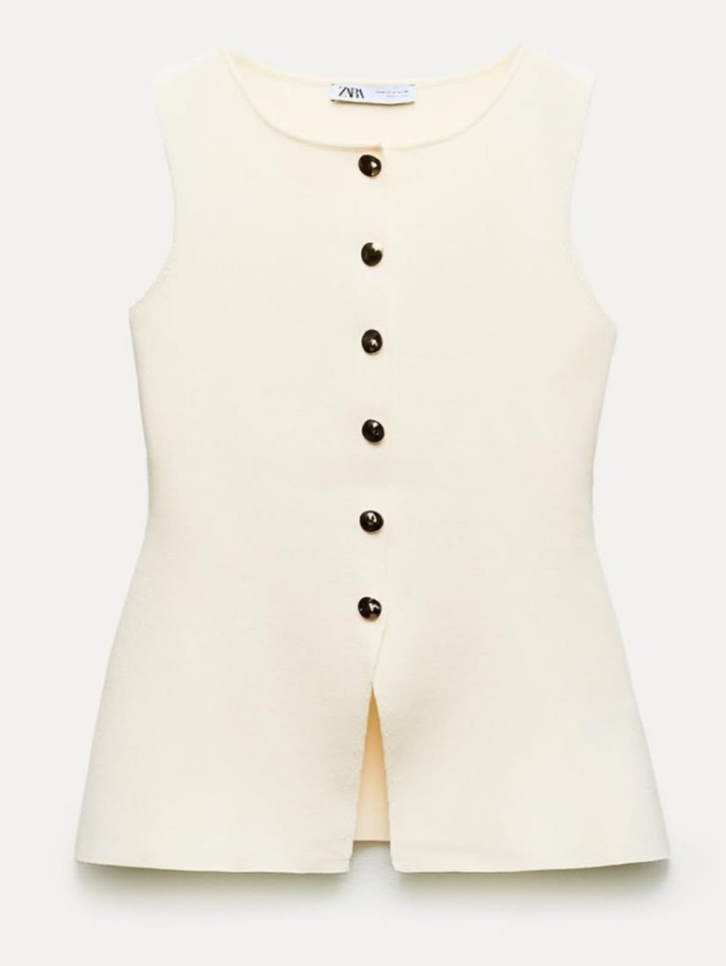 Nwot Zara Knit Waistcoat Top